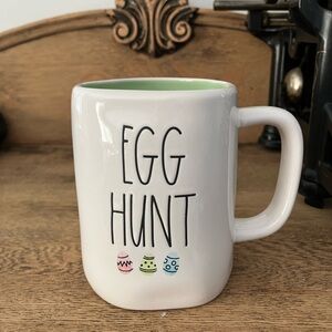Rae Dunn White 'Egg Hunt' Mug